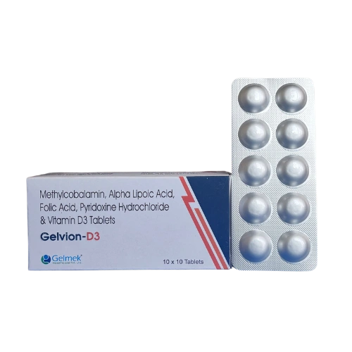 Methylcobalamin 1500mcg Alpha Lipoic Acid 100mg Folic Acid 1.5mg Pyridoxine Hcl 3mg Vitamin D3 1000I.U. > Strip Medicine