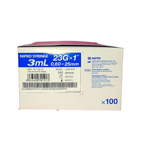 3ml Syringe With 23G Needle > Syringe & Needle