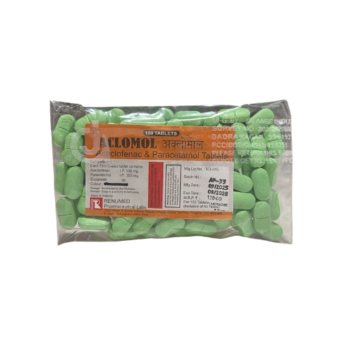 Aceclofenac 100 mg and Paracetamol 325 mg > Loose Pack