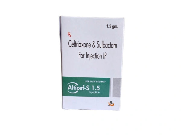 Ceftriaxone 1000mg + Sulbactam 500mg Injection > Injectables