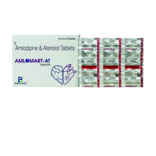 Amlodipine 5mg and Atenolol 50mg > Strip Medicine