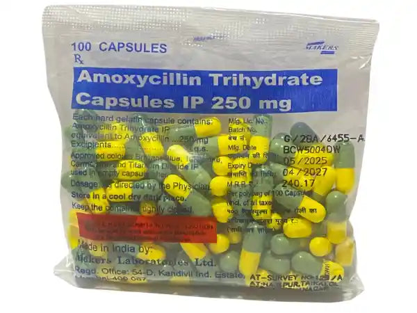 Amoxycillin Trihydrate 250mg Capsules > Loose Pack