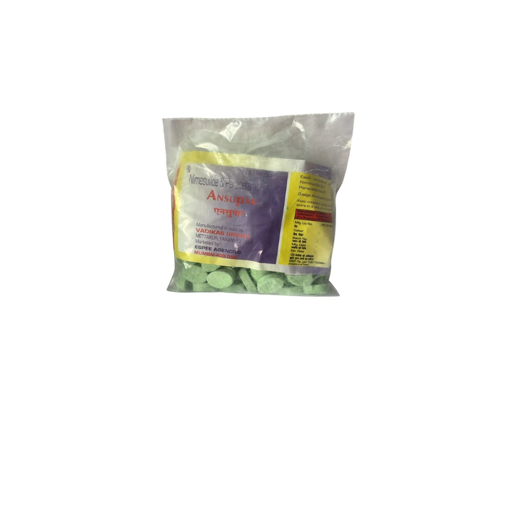 Nimesulide 100mg and Paracetamol 325mg > Loose Pack