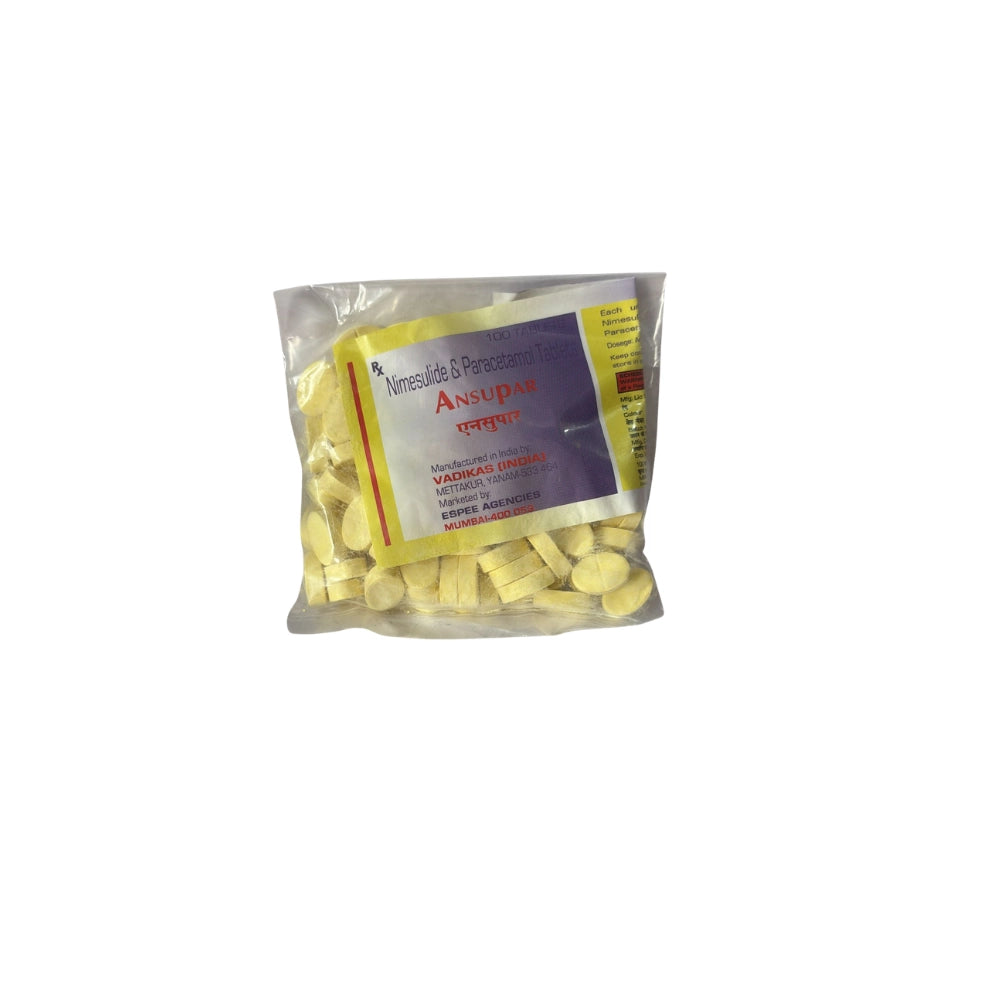 Nimesulide 100mg and Paracetamol 325mg > Loose Pack