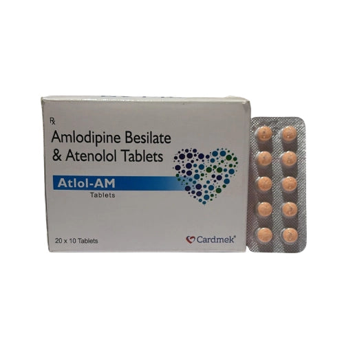 Amlodipine 5mg and Atenolol 50mg > Strip Medicine