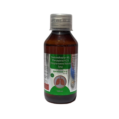 Cough Syrup- Dextromethorphan Hydrobromide 10 mg , Chlorphenaramine maleate 4mg and Menthol 2.5mg > Syrups & Solutions