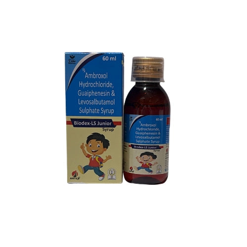 Levosalbutamol 0.5mg, Ambroxol HCl 15mg, and Guaiphenesin 50mg Syrup > Syrups & Solutions