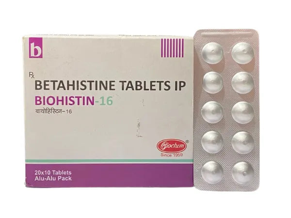Betahistine 16mg > Strip Medicine