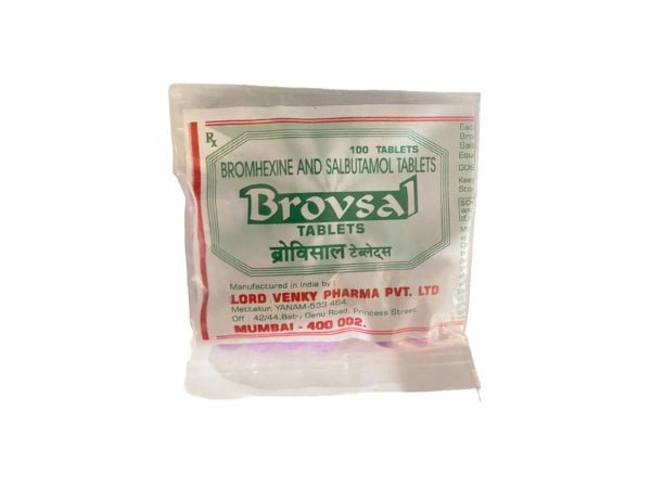 Salbutamol 2mg & Bromhexine HCl 8mg > Loose Pack