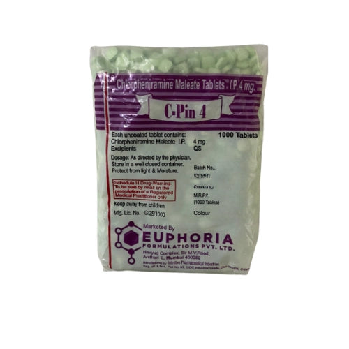 Chlorpheniramine Maleate 4mg Tablets > Loose Pack