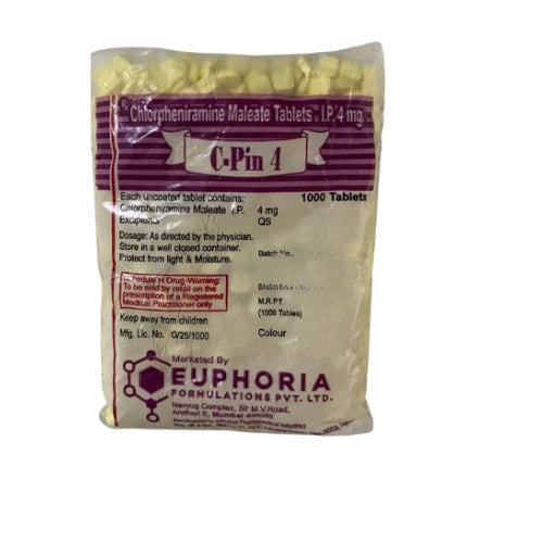 Chlorpheniramine Maleate 4mg Tablets > Loose Pack