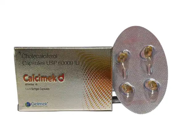 Cholecalciferol Softgel Capsules 60K > Strip Medicine