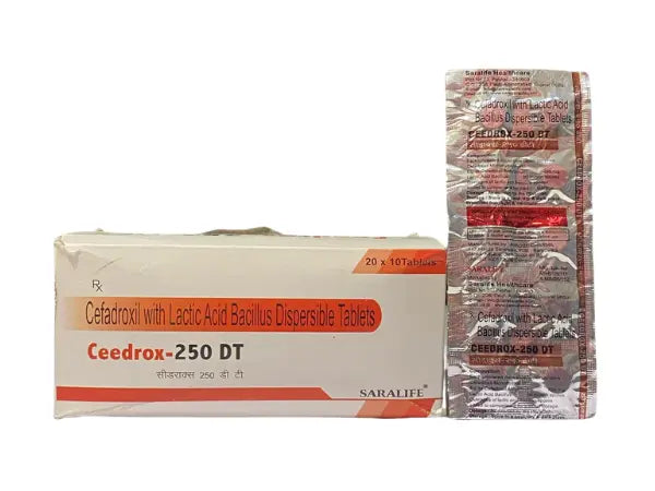 Cefadroxil 250mg and Lactic Acid Bacillus Tablet > Strip Medicine