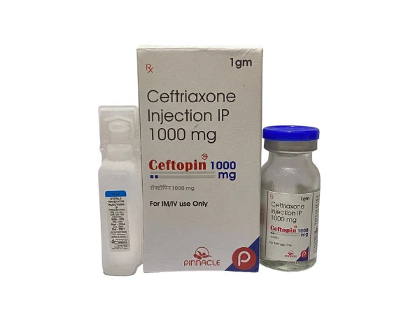 Ceftriaxone 1000mg Injection > Injectables
