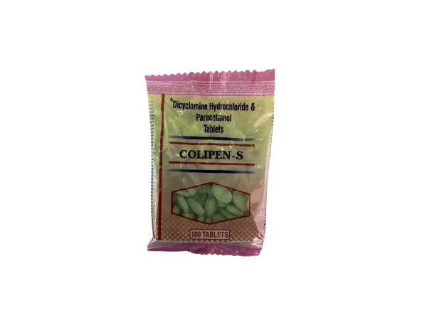 Dicyclomine hydrochloride 20 mg and Paracetamol 325 mg > Loose Pack