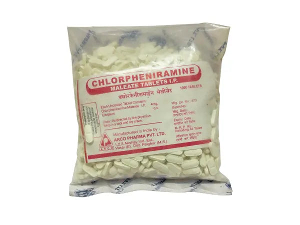Chlorpheniramine Maleate 4mg Tablets > Loose Pack