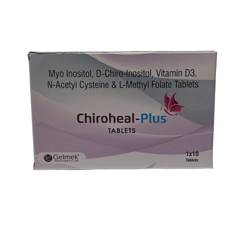 Myo-inosital, D-Chirol Inosital, Vitamin D3 ,  N-Acetyl Cysteine And L-Methyl Folate Tablet >Strips Medicine