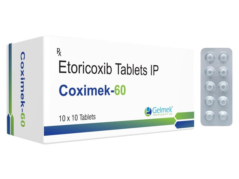Etoricoxib 60mg Tablets > Strip Medicine