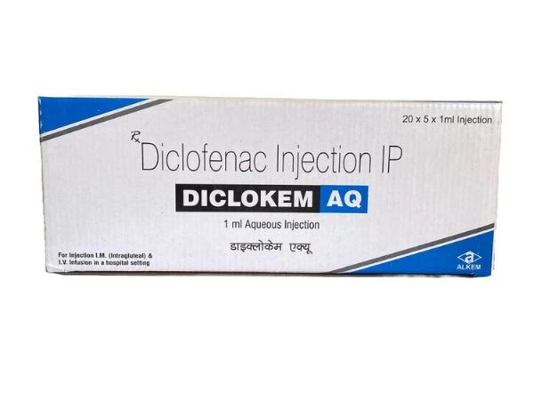 Diclofenac Sodium 25mg Injection > Injectables