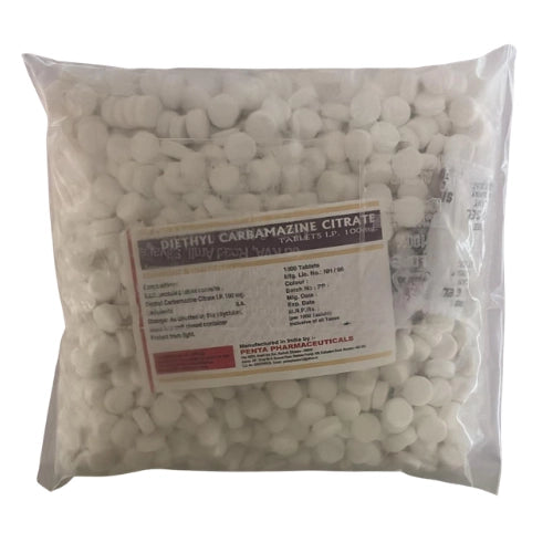 Diethyl Carbamazine Citrate 100mg > Loose Pack