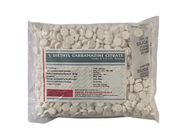 Diethyl Carbamazine Citrate 50mg > Loose Pack