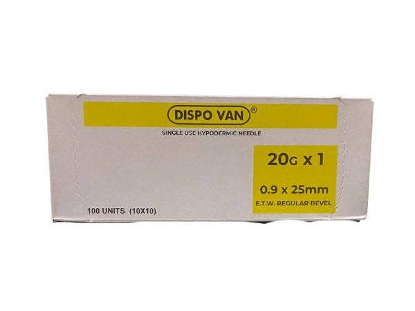 Needle 20G > Syringe & Needle