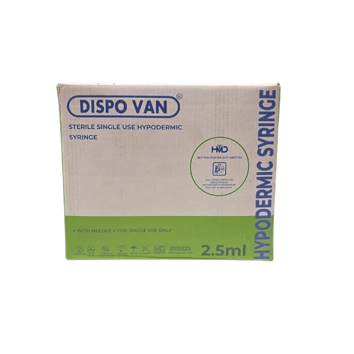 2.5ml Syringe with 24G Needle > Syringe & Needle