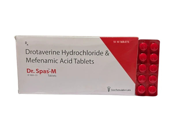 Drotaverine Hcl 80mg  And Mefenamic Acid 10mg > Strip Medicine