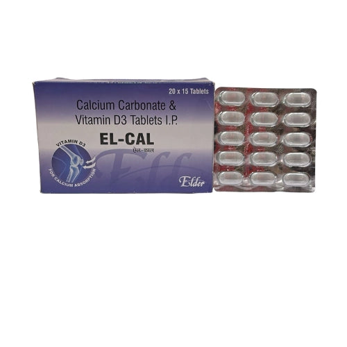 Calcium Carbonate and Vitamin D3 Tablets I.P.  > Strip Medicine