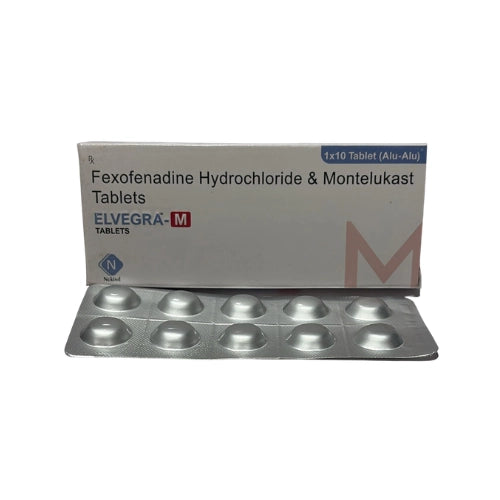 Montelukast Sodium10mg and  Fexofenadine HCL 120mg Tablet > Strip Medicine