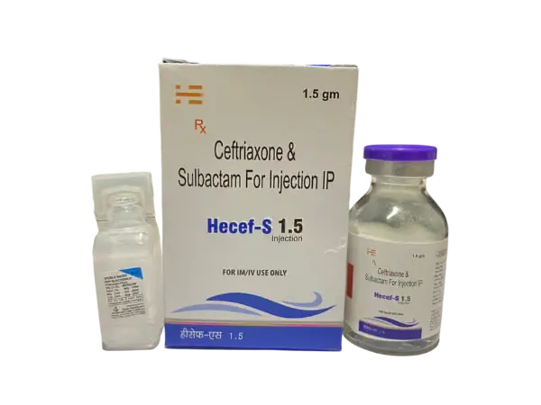 Ceftriaxone 1000mg + Sulbactam 500mg Injection > Injectables