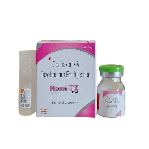 Ceftriaxone 1000mg + Tazobactum 125mg Injection > Injectables