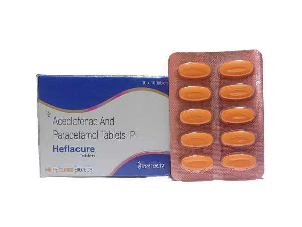 Aceclofenac 100mg and Paracetamol 325mg > Strip Medicine