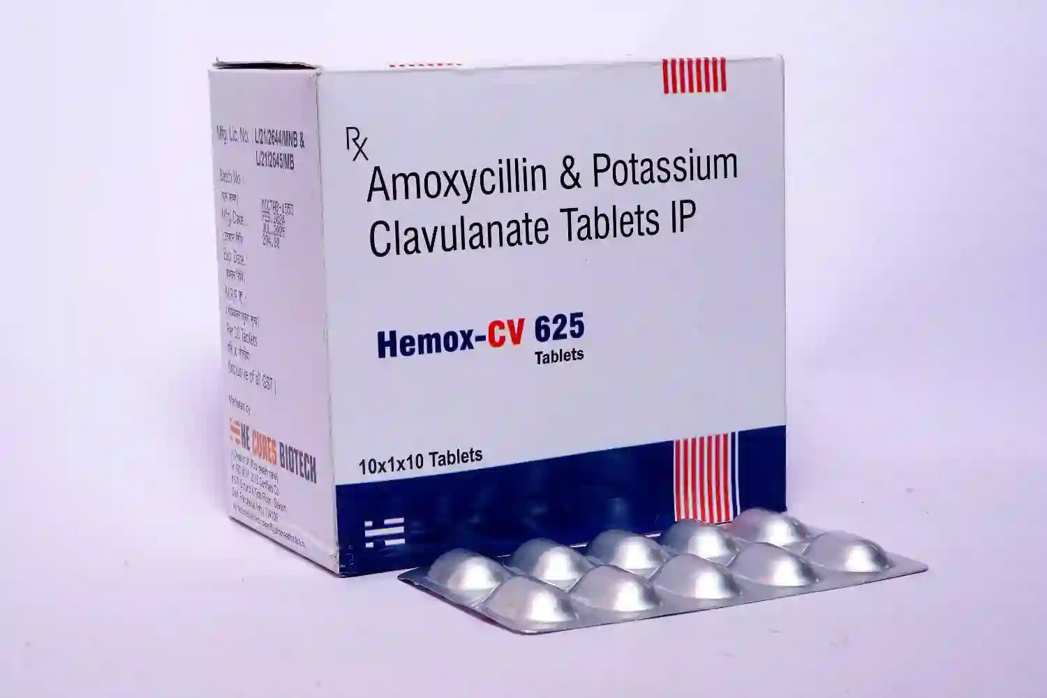 Amoxycillin 500 mg and Potassium Clavulanate 125 mg Tablet 625mg > Strip Medicine