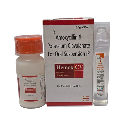 Amoxycillin Trihydrate 200mg and Potassium Clavulanate 28.5mg Suspension 3.3gm/30ml > Syrups & Solutions