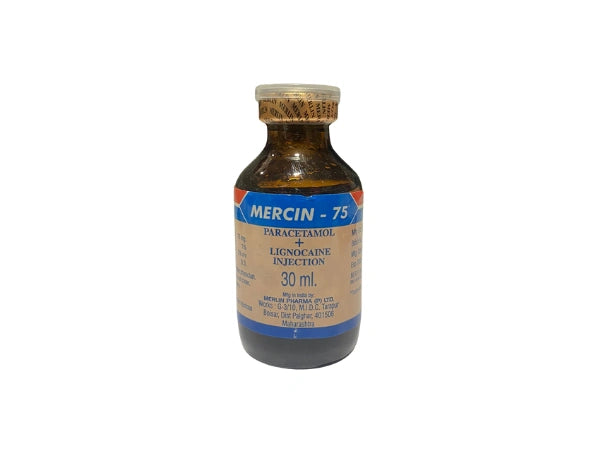 Paracetamol 75mg + Lignocaine 1% Injection > Injectables