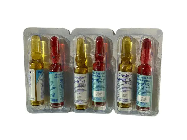 Multivitamin-Vitamin C 15mg, Vitamin B12 2500mcg, Folic Acid 0.7mg and Niacinamide 12mg Injection > Injectables