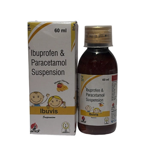 Ibuprofen 100mg and Paracetamol 162.5mg Oral Suspension >Syrups & Solutions