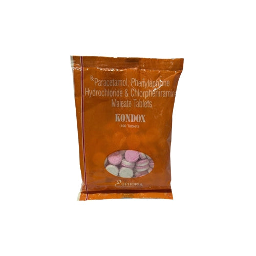 Anti-cold - Paracetamol 500mg , Chlorpheniramine Maleate 2mg and Phenyleprine Hydrochloride 5mg > Loose Pack
