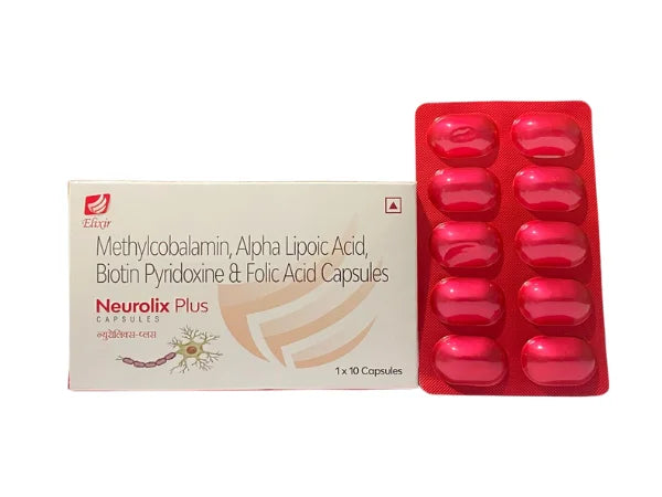 Methylcobalamin 1500mcg , Alpha  Lipoic Acid 200mcg, Biotin 30mcg, Pyridoxine 3mg and Folic Acid 1500mcg Capsules > Strip Medicine