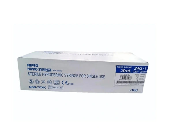 3ml Syringe With 24G Needle > Syringe & Needle