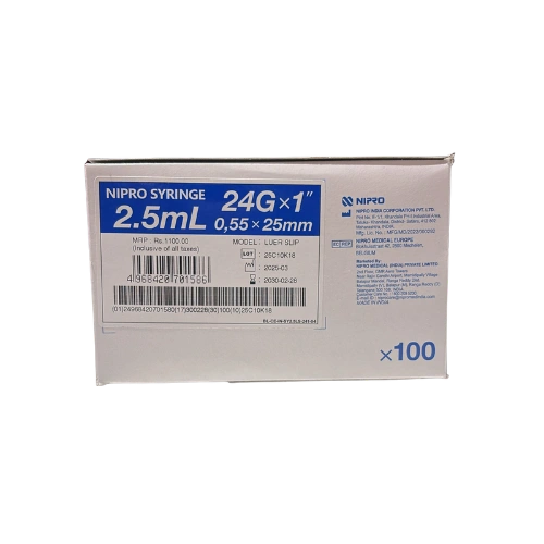 2.5ml Syringe with 24G Needle > Syringe & Needle