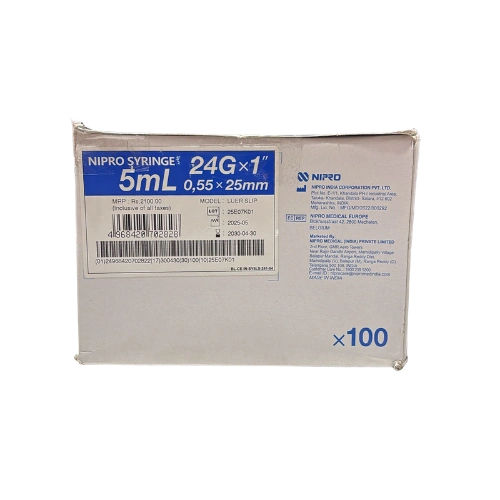 5ml  Syringe With 24G Needle > Syringe & Needle