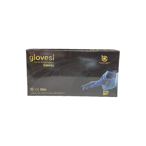 Nitrile Examination PowderFree Gloves Brand Glovesi > Protective Aids
