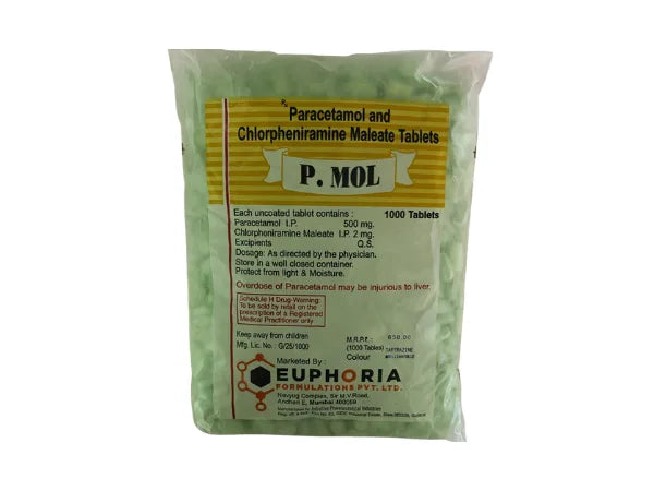 Anti-cold - Paracetamol 500mg and Chlorpheniramine Maleate 2mg > Loose Pack