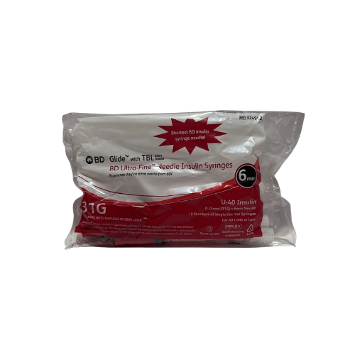 1ml Insulin Syringe with 31G Needle > Syringe & Needle