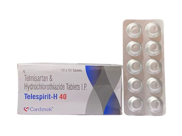 Telmisartan 40mg  and Hydrochlorothiazide 12.5mg> Strips Medicine