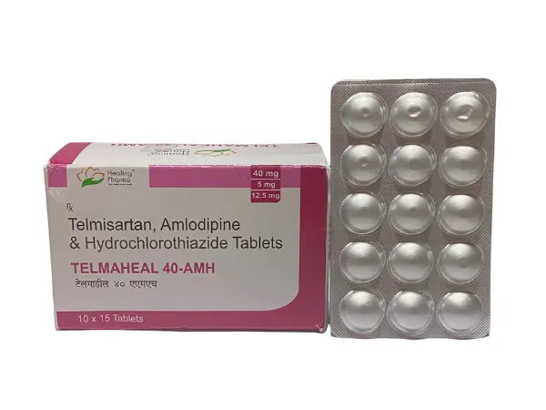 Telmisartan 40mg, Amlodipine 5mg and Hydrochlorothiazide 12.5mg > Strip Medicine
