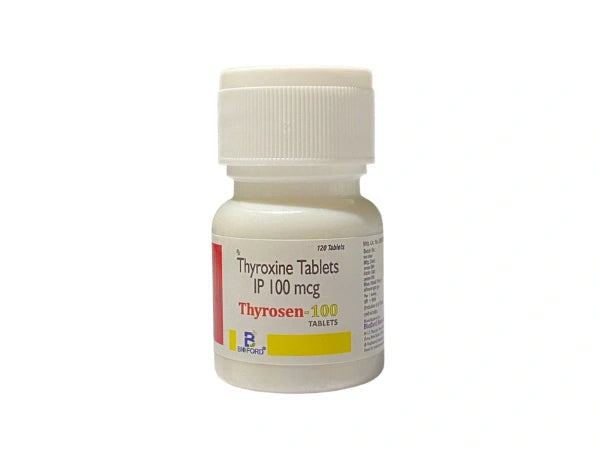 Thyroxine Sodium 100 mcg Tablets > Strip Medicine