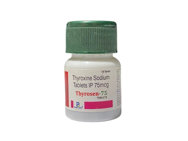 Thyroxine Sodium 75 mcg Tablet > Strip Medicine